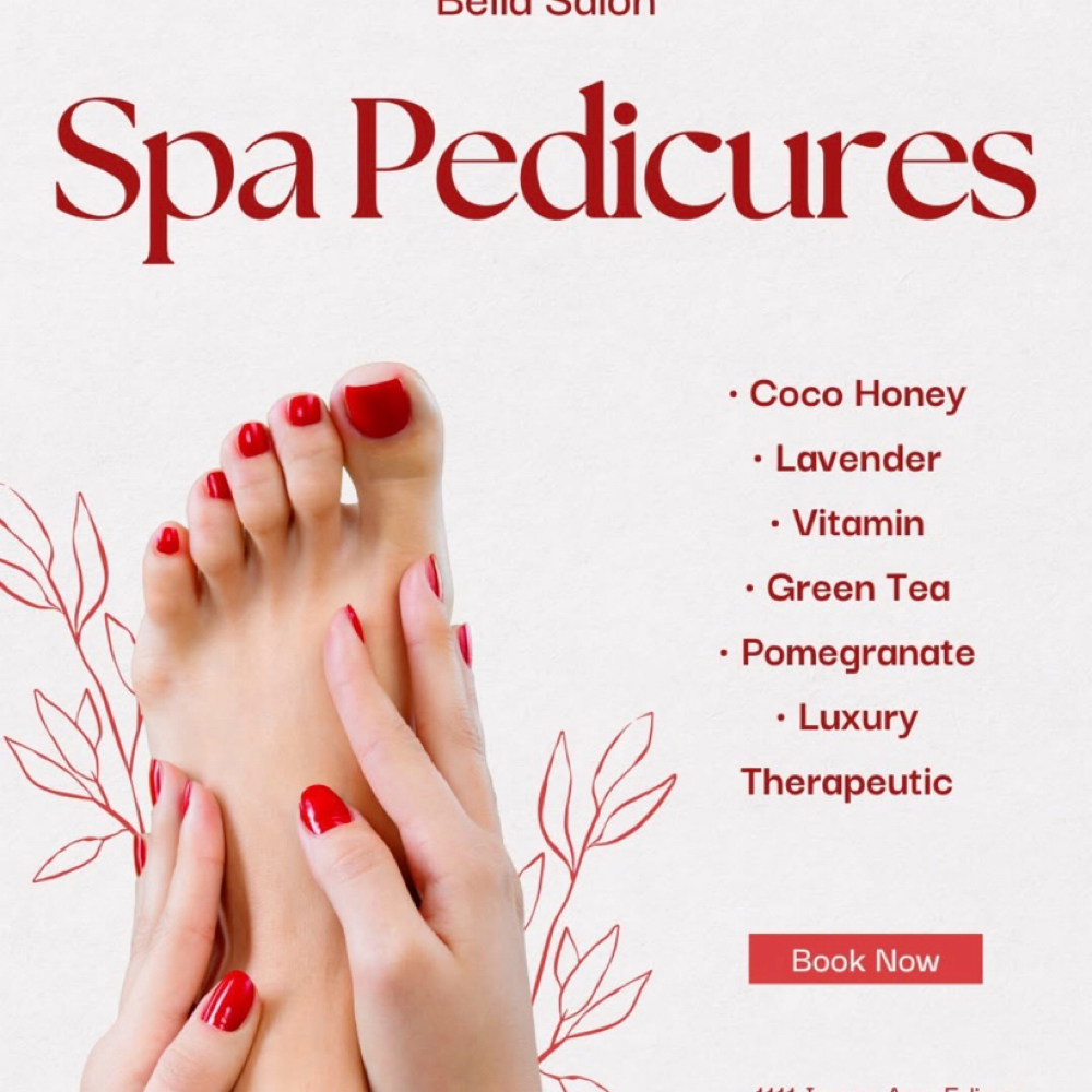 Spa Pedicure (Non-Gel) at Bella Salon Edison in Edison, NJ