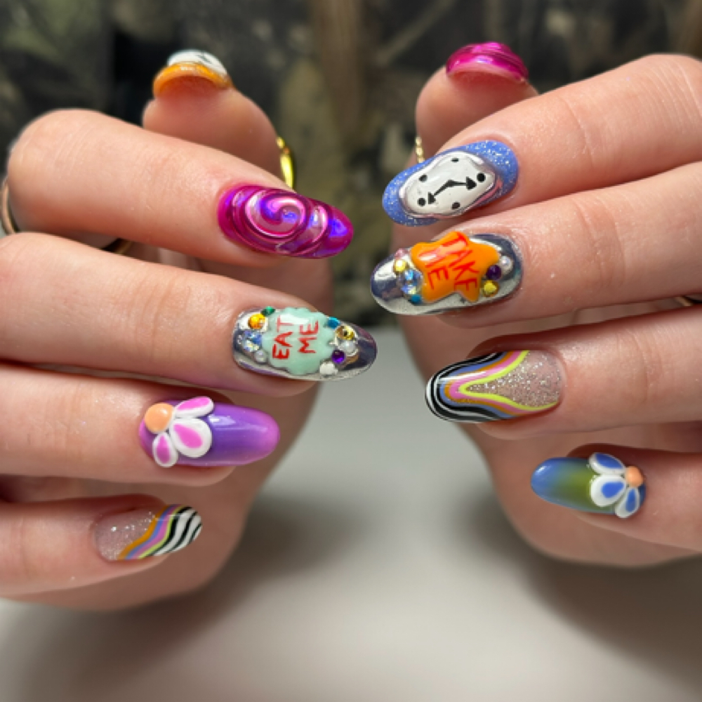 The ‘Extra’ Russian Manicure at Nails With A Vibe in Chattanooga, TN