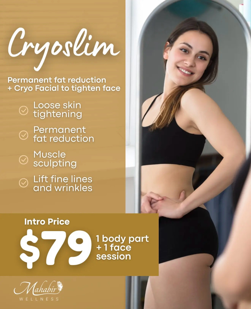 SPECIAL:  3-in-1 CryoSlim at Mahabir Wellness in Haslett, MI