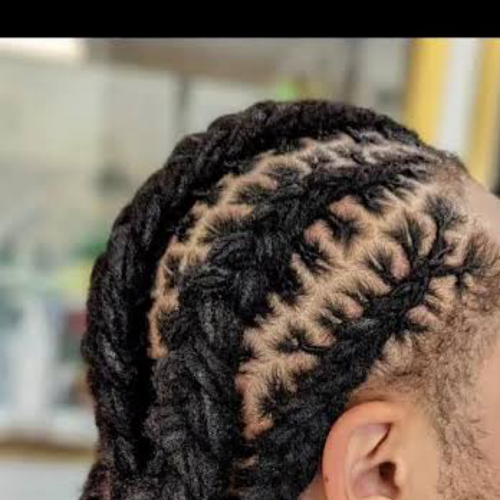 Simple Loc Style (optional) at TwoDayKutz in Longview, WA