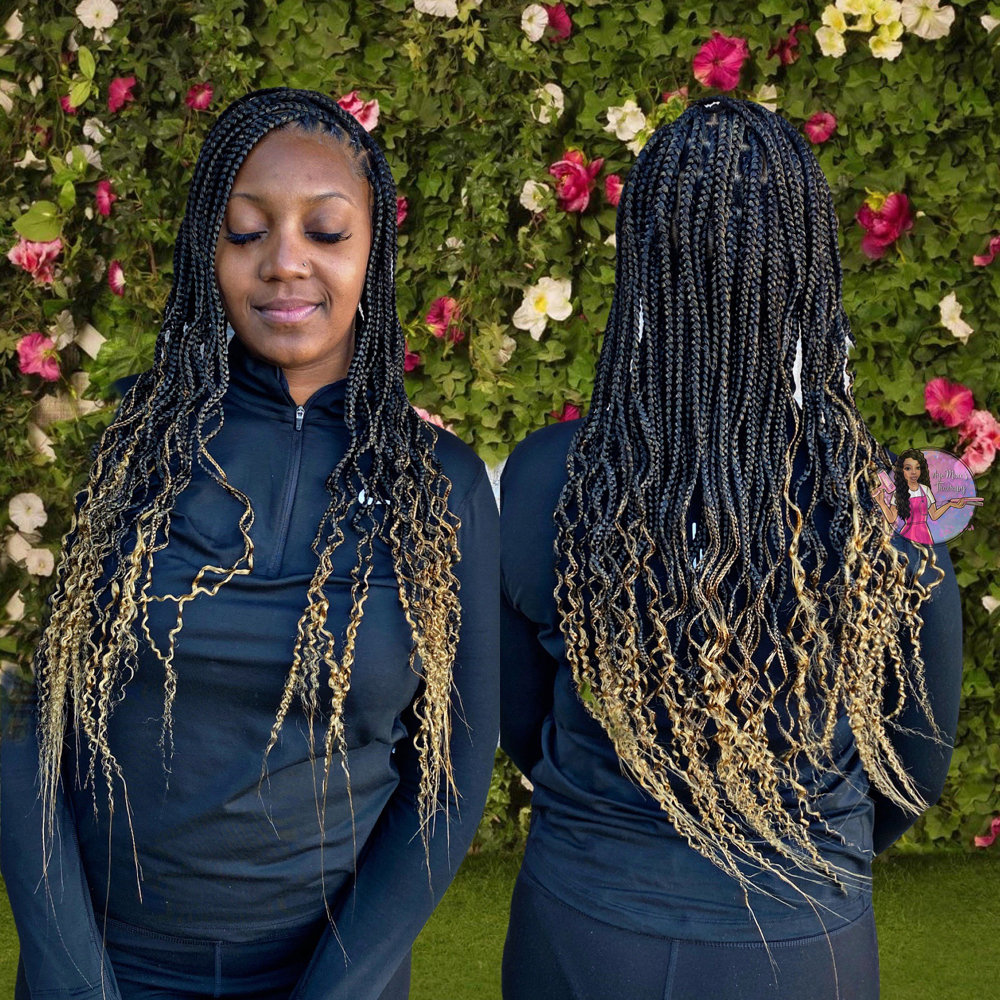 Medium Knotless Braids