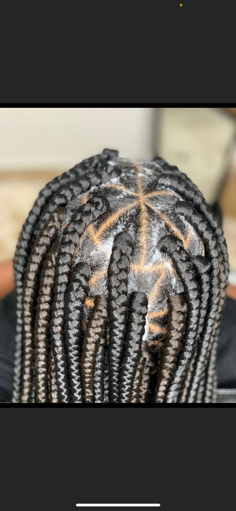 Large Triangle Box Braids