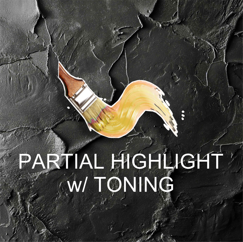 Partial highlight and toning