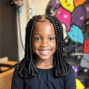 Kids Braids (Ages 6-8) at Hollywood Soul Salon Ouchlesshairbraiding in San Diego, CA
