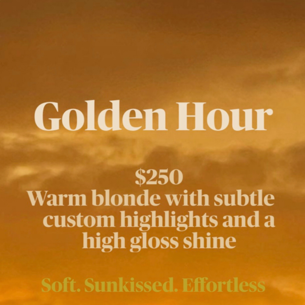 Golden Hour ✨ at The Blonding Baddie in Louisville, KY