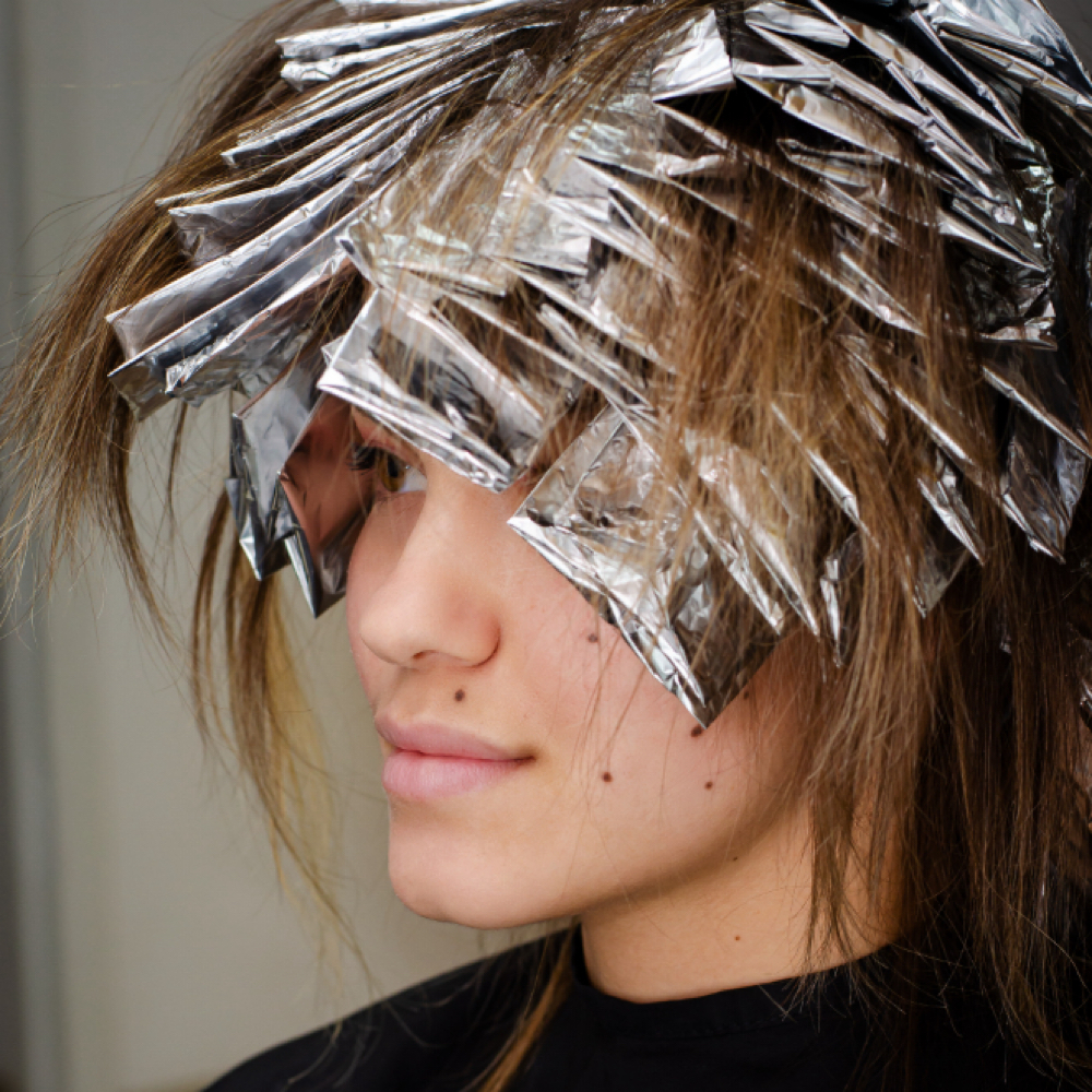 Mini foil (face framing highlight) at Kali Beauty Lounge in Mokena, IL