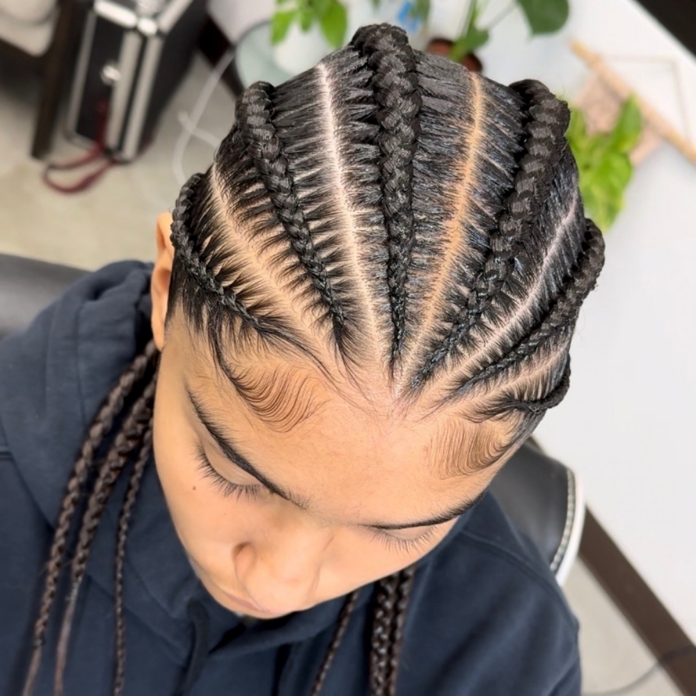 6 Natural Braids (LADIES) at JayBug Braids & Styling in Pomona, CA