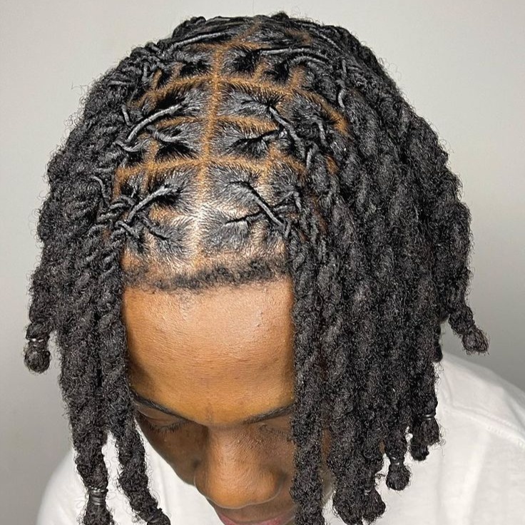 two strands starter twist loc at Melissabraid in Chicago, IL