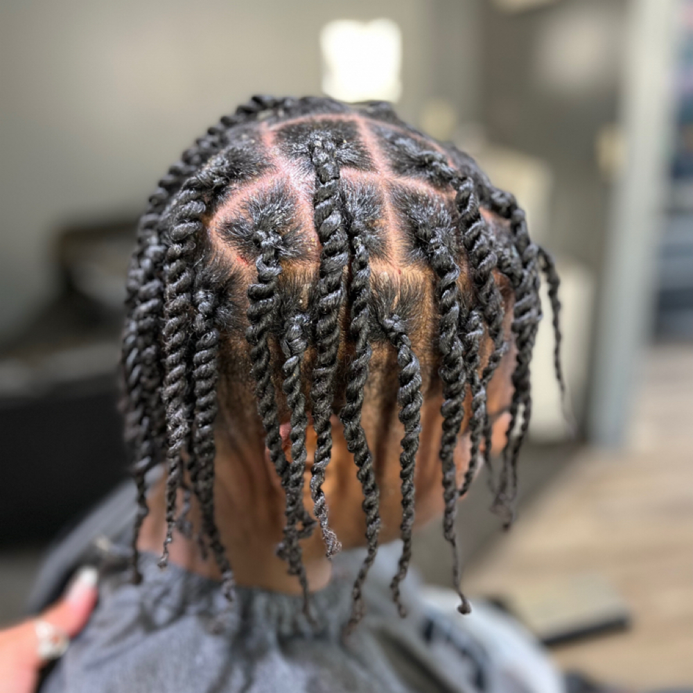 Two Strand Twist Full Head at KenzKuts in Eau Claire, WI