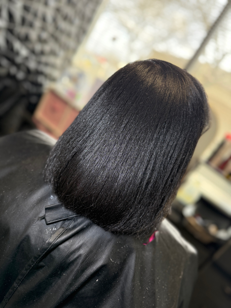 Silk Press + Custom Treatment