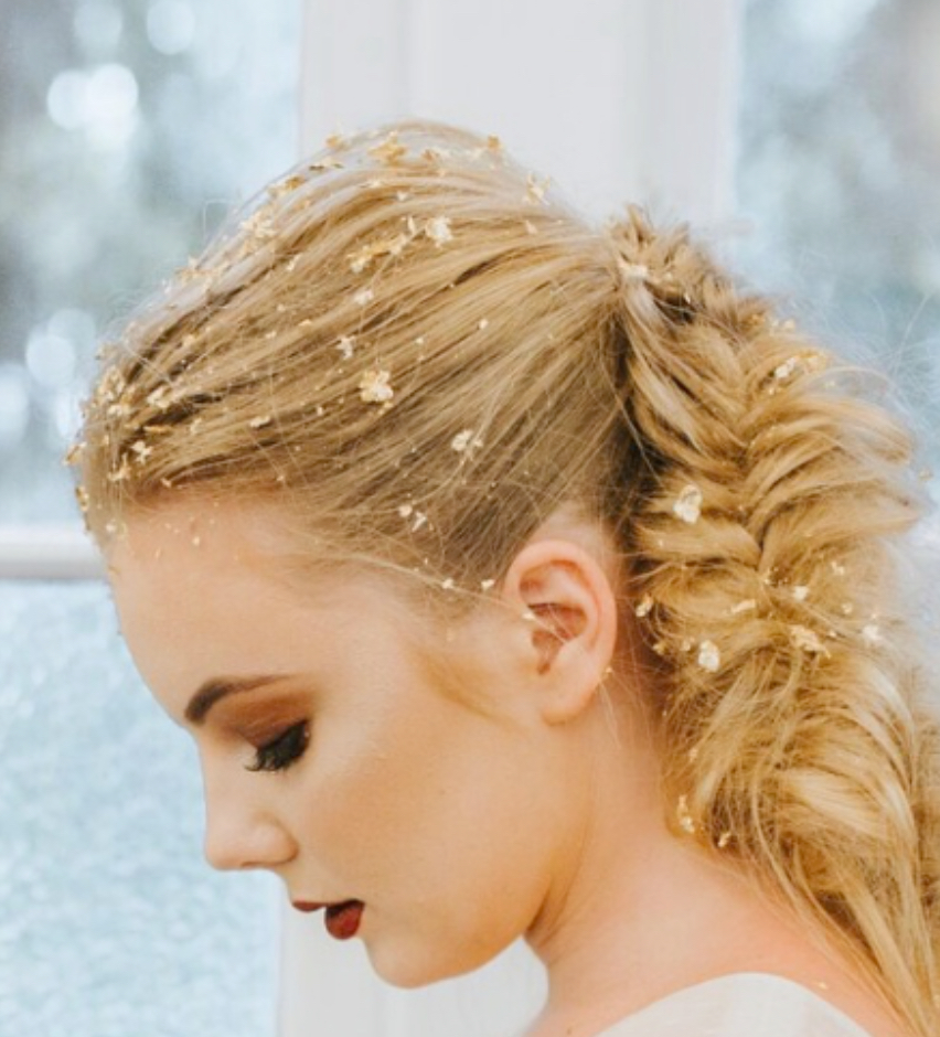 Gold Leaf Updo at WILDFLOWER COLLECTIVE in Mountain Brook, AL