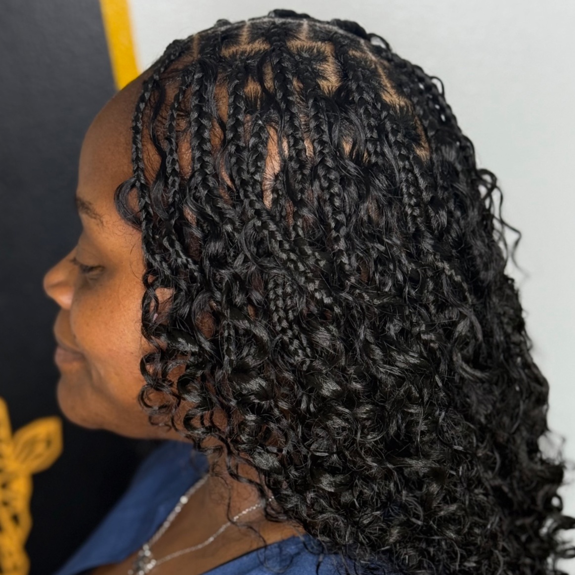 Knotless Box Braids — Medium at HALOD BEAUTY HOUSE in Jackson, MS
