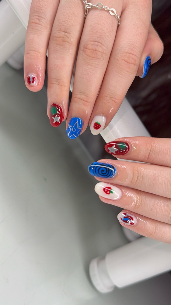 Hard gel full set