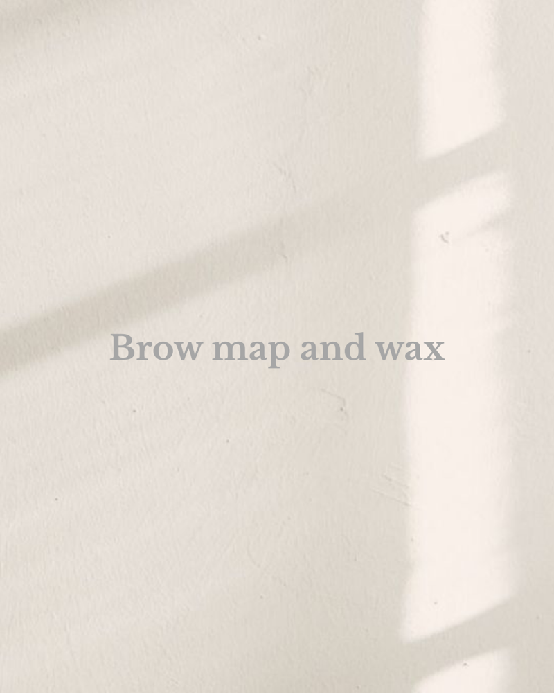 Brow Mapping And Wax