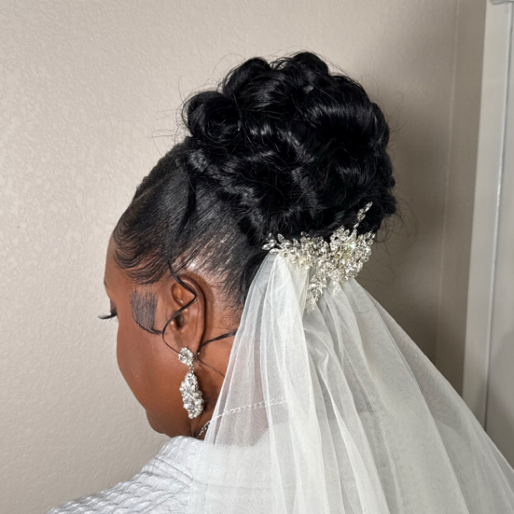 Bridal Hair at Aliya’s Destiny MUA in Jefferson, LA