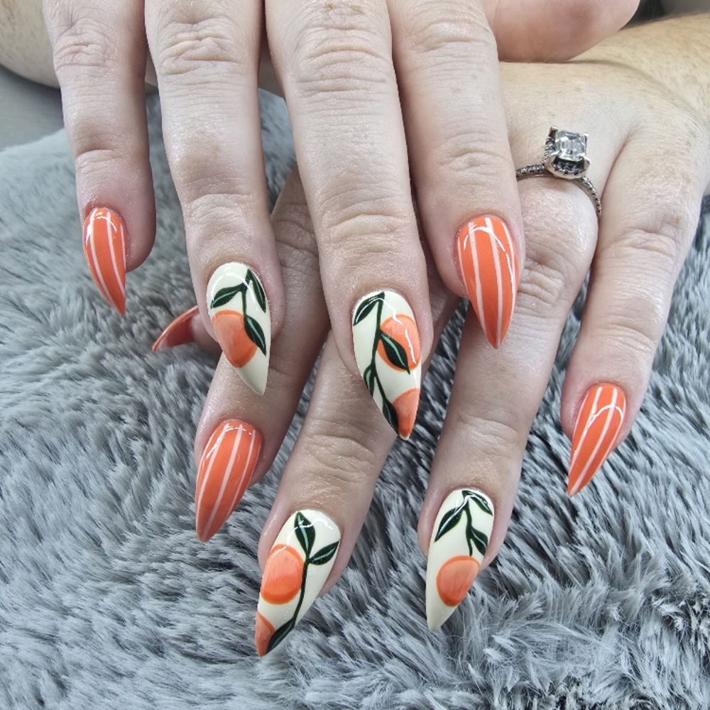 Medium Acrylic Full Set at Nails by Jennah in Aiken, SC