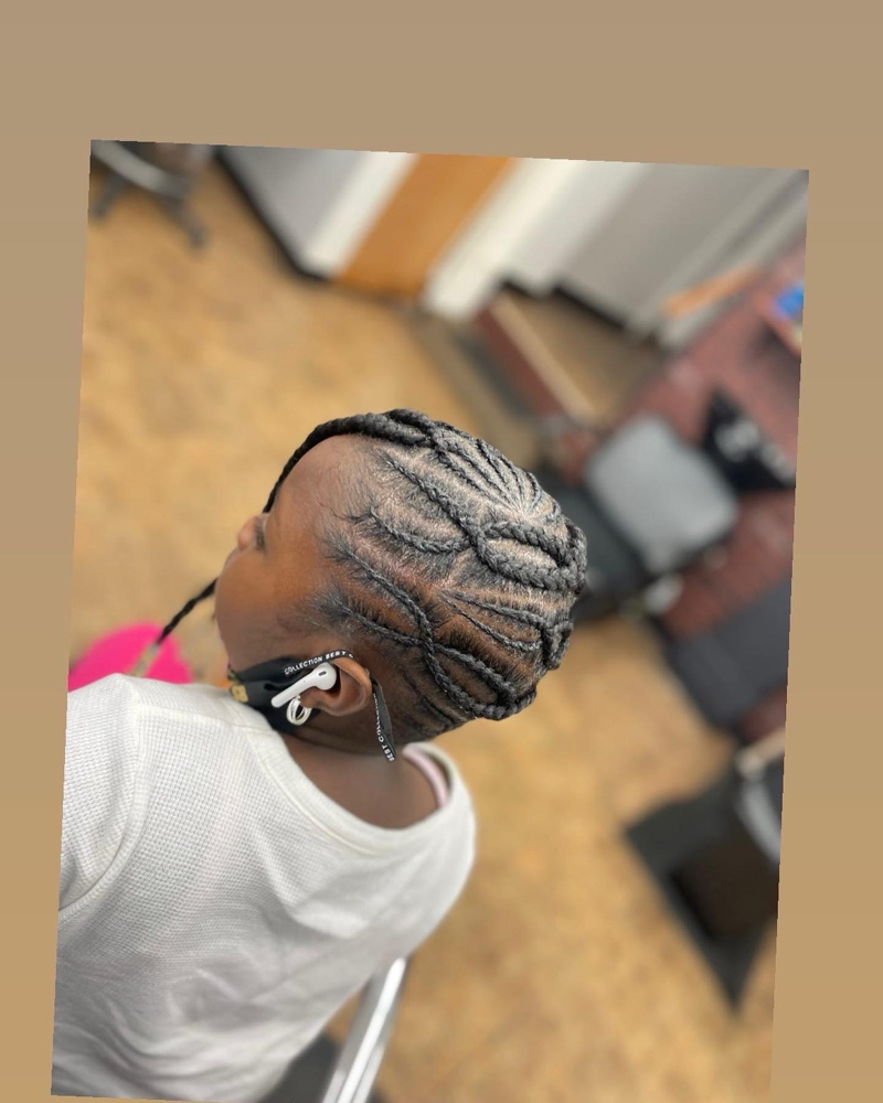 Kid Braids With Designs