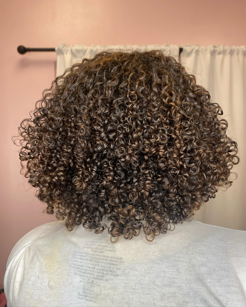 Root Touch Up + Curly Style