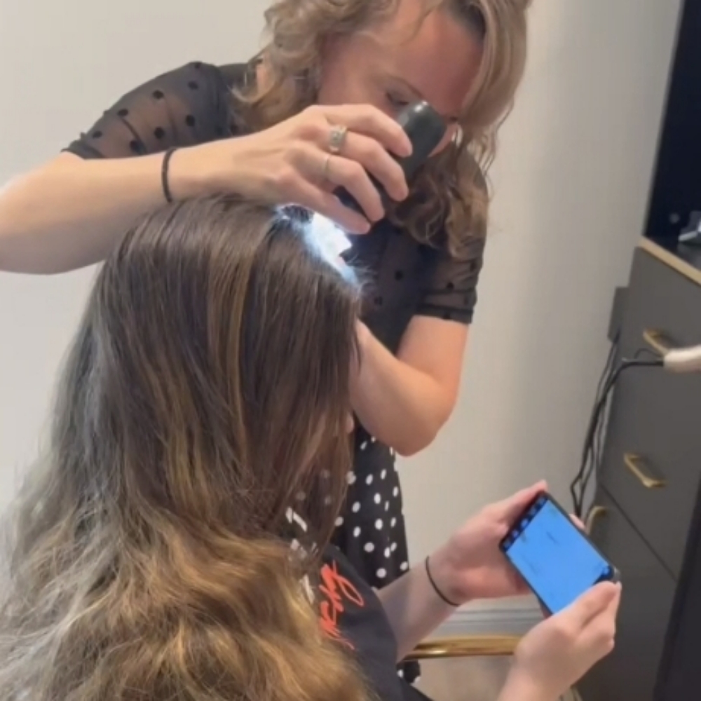 Scalp Treatment Malibu C at Luminous Vibes Beauty Lounge in Wareham, MA