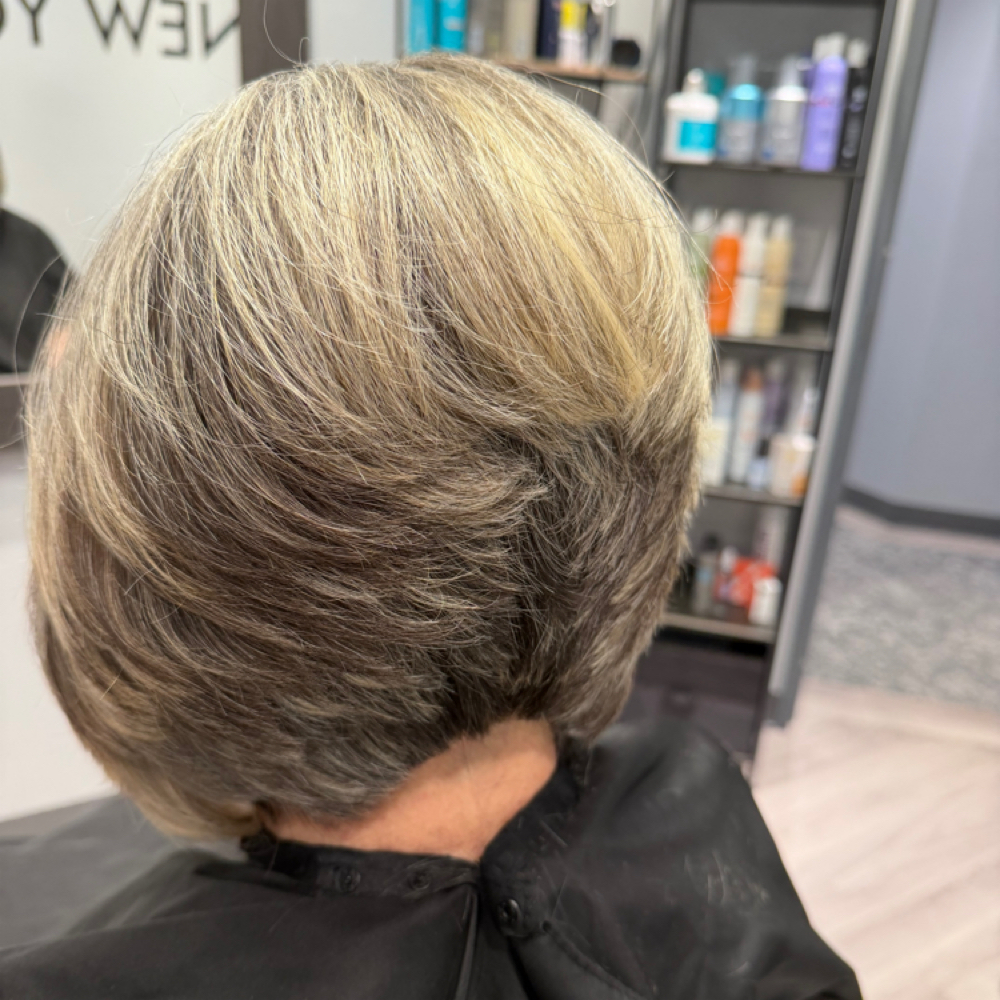 Womens Blow Out Chin length at NY Hair Hype in Bradenton, FL