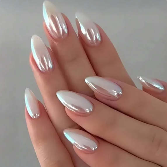 Chrome/Halo/Mermaid-(Set) Nail Art at 425 Nail Bar & Pedicure Lounge in Richmond, VA