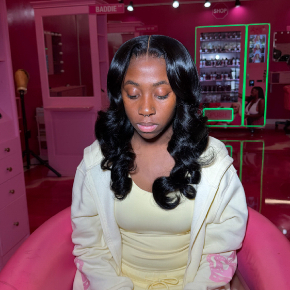 Frontal Sew In Install at Her Creations Beauty in Sacramento, CA