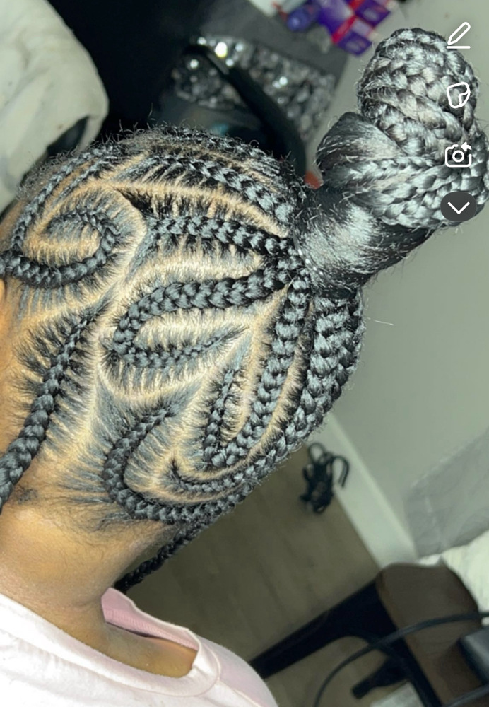 Stitch Braid Bun/Ponytail Freestyle