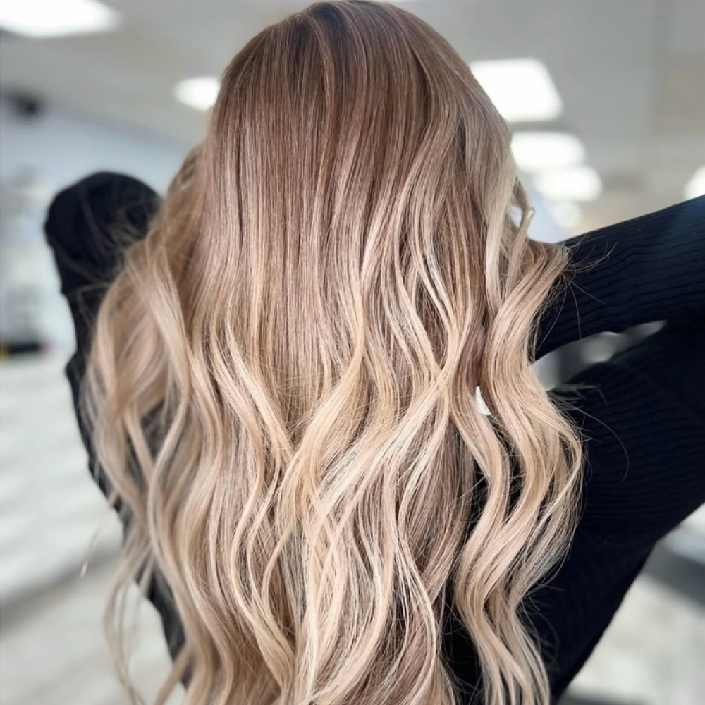 Wash + Blowout + Beach Waves Style at West View Salon & Spa in Fairview Park, OH
