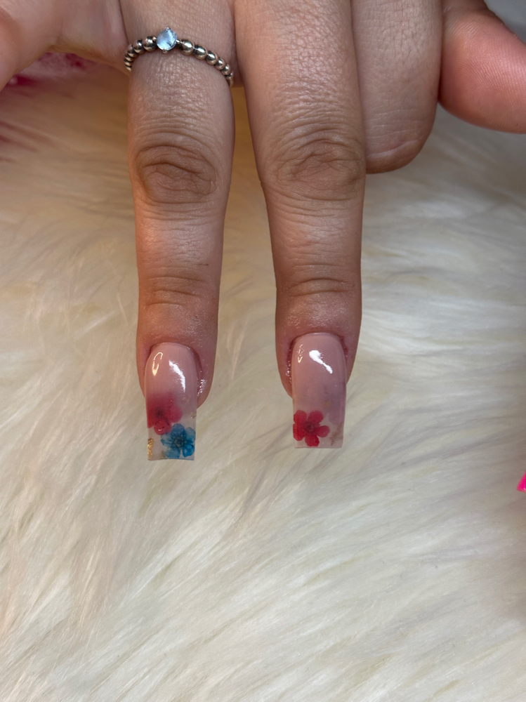 Encapsulated Stickers/Flowers