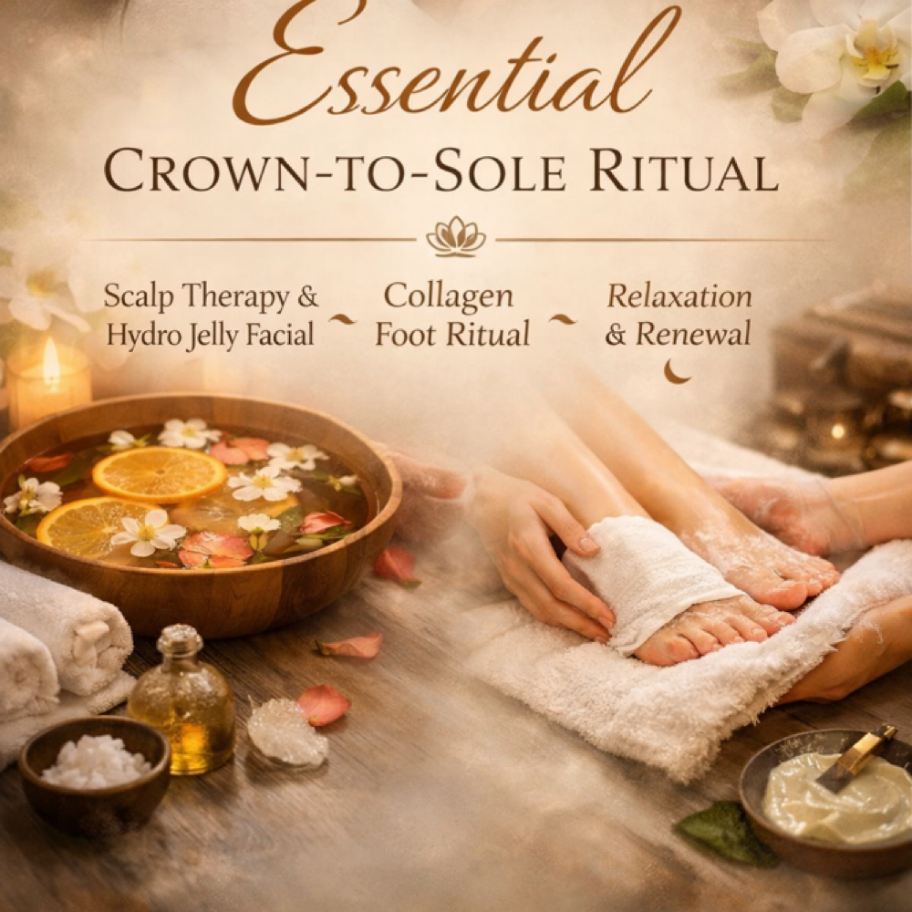 Essential Crown-to-Sole Ritual at Soulful Serenity Luxury Scalp Spa in Burnsville, MN