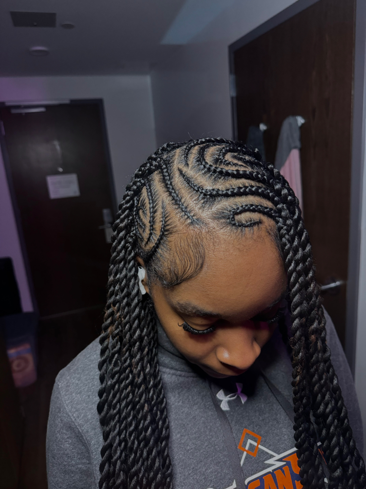 Fulani/Tribal Braids or Twists