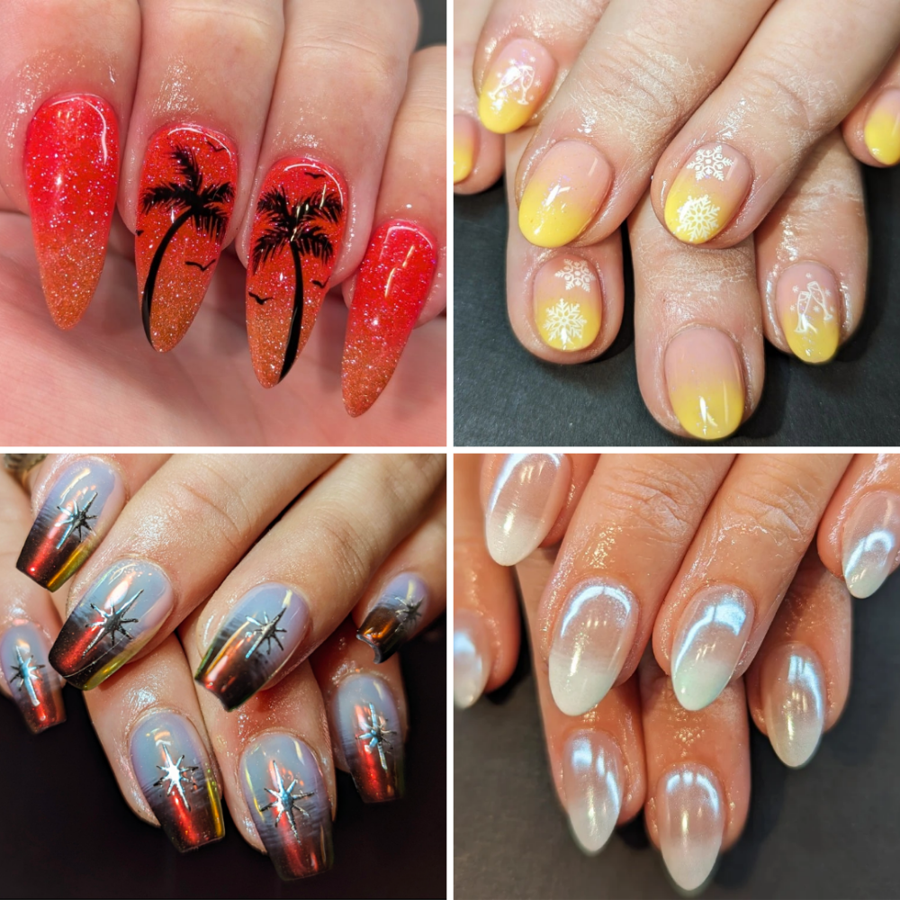Gel X Full Set Ombre W/Art