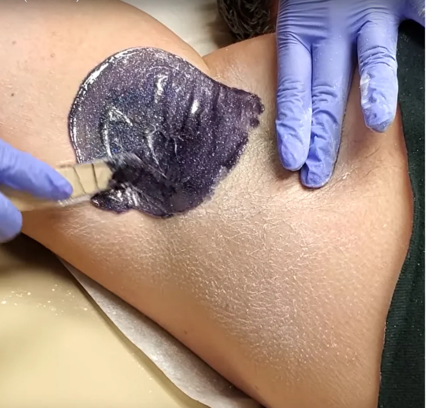 Hard Wax Under Arm Clean Up