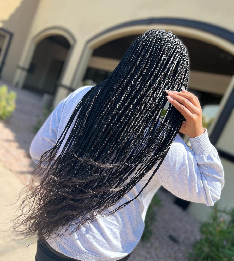 Small Knotless Braids