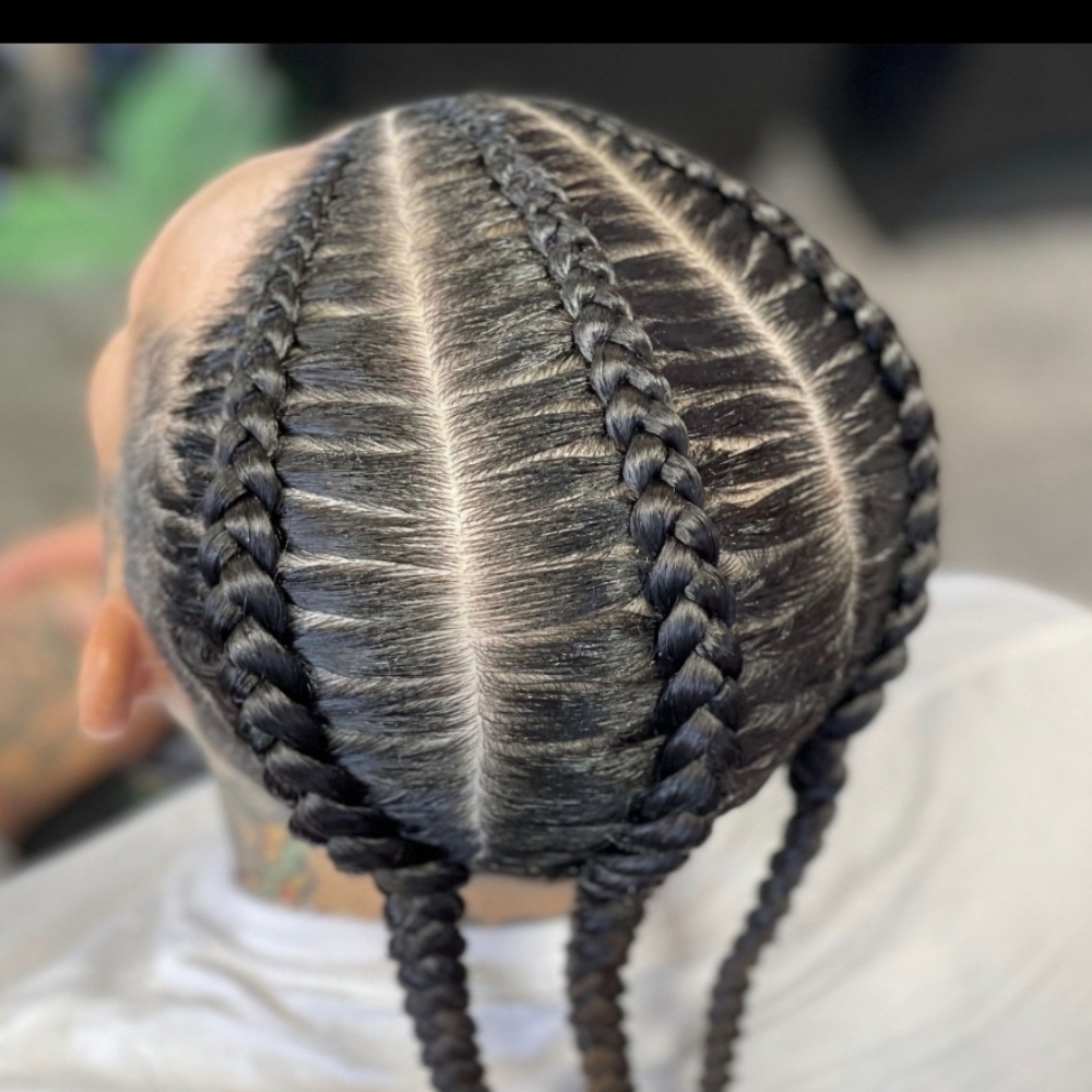 3 Braids at JayBug Braids & Styling in Pomona, CA