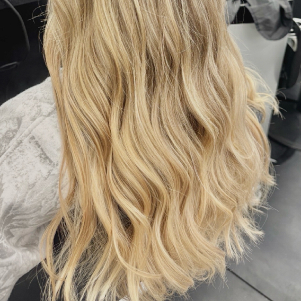 Haircut and blowout at Wildflower Beauty Lounge in Grandview, TX
