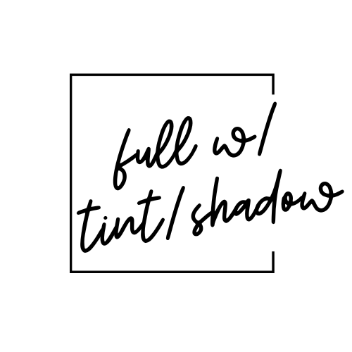 Full blonding with shadow or tint