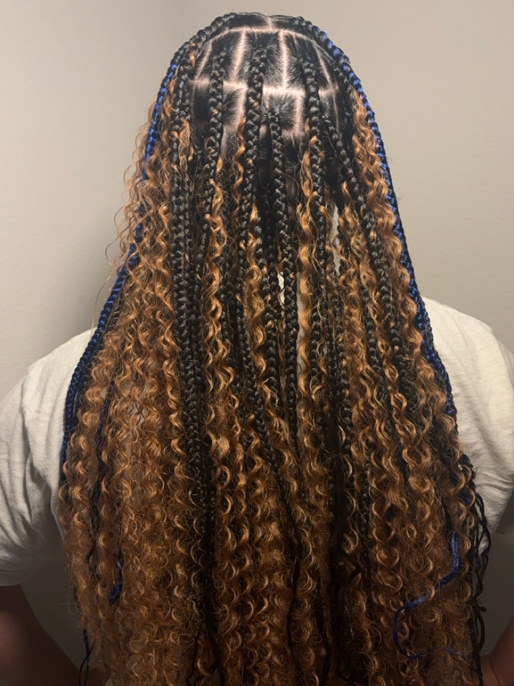 Janiiea’Medium Boho Knotless Braids