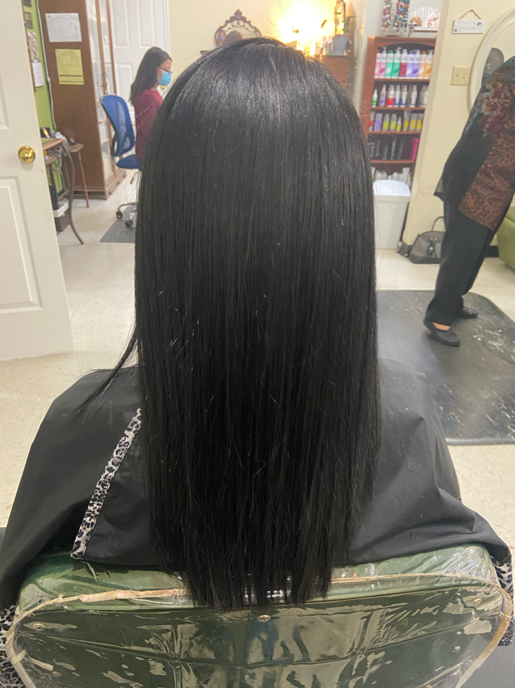 Blowout/ Medium Hair