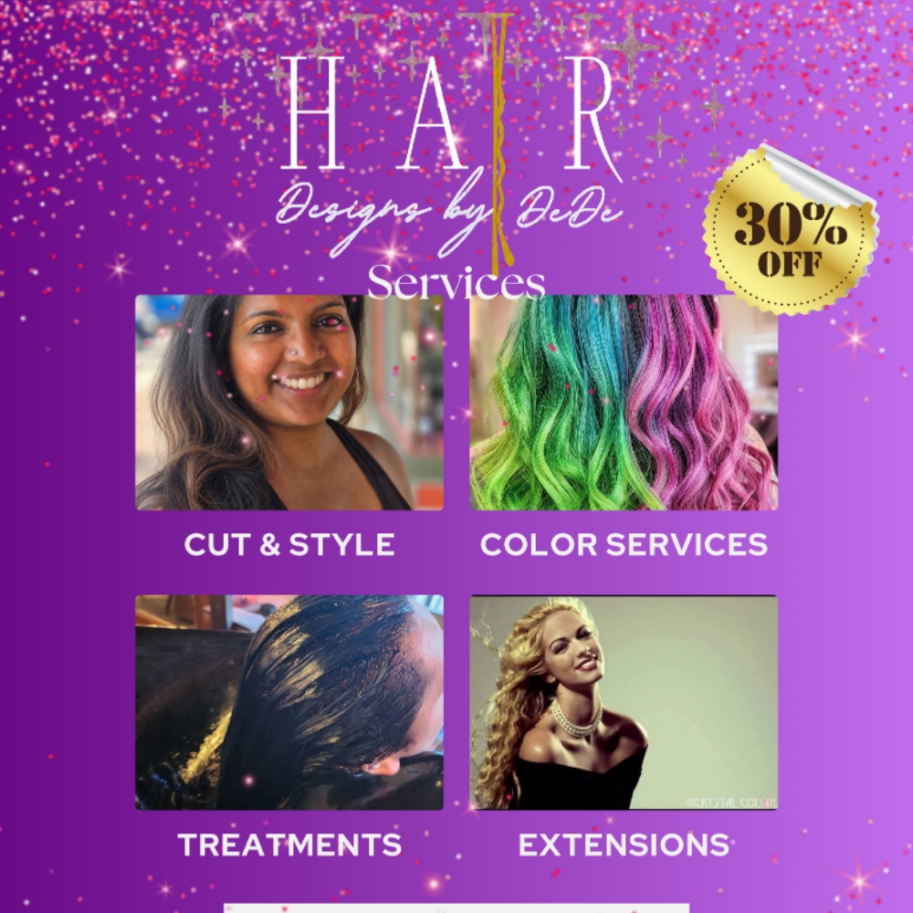 30% Off First Time COLOR Service at Designs by DeDe in Winter Haven, FL