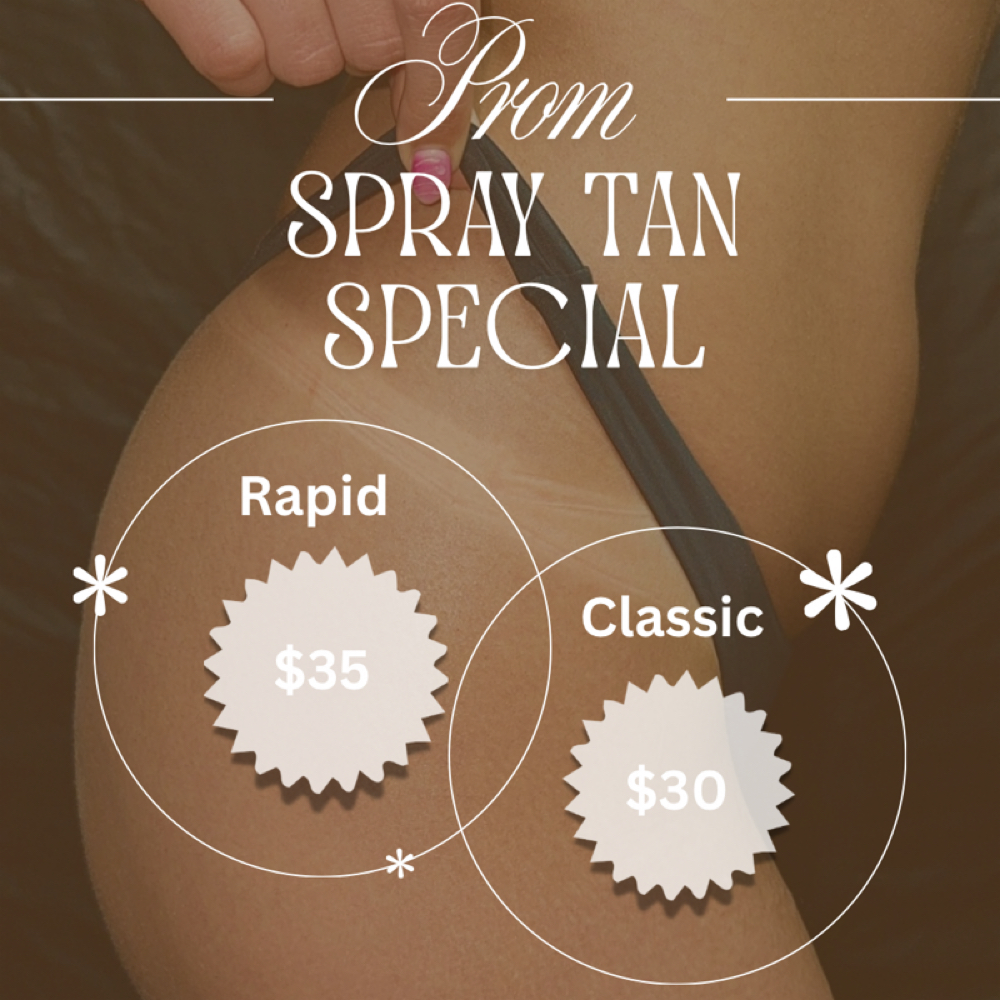 PROM SPRAY TAN SPECIAL at Aesthetics By Hannah in Yukon, OK