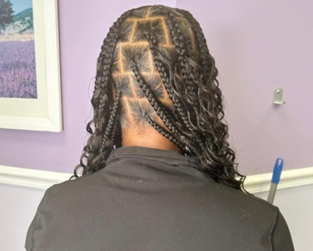Large Knotless Braids