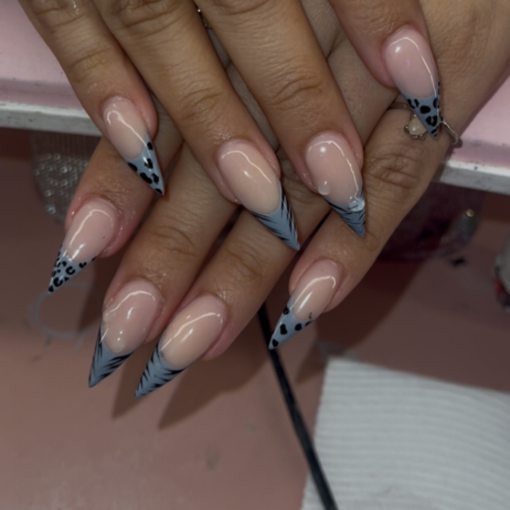 Stilleto Shape at Abbi’s nails & tats💕 in Milan, TN