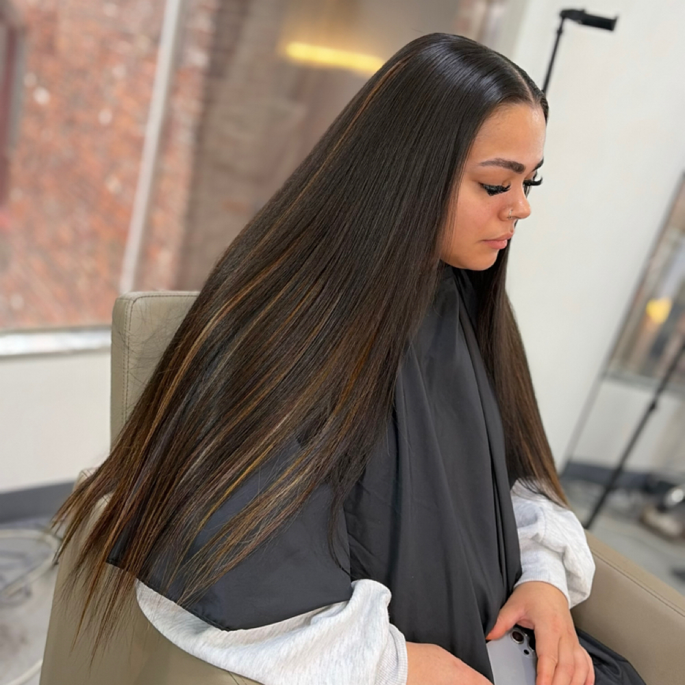 MIDDLE/SIDE PART QUICKWEAVE w/ Arly at Thrive Hair Studio in Lancaster, PA