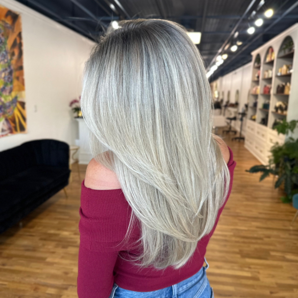 TOTAL BLONDING at Sunny & Cherry Hair Co. in Southlake, TX