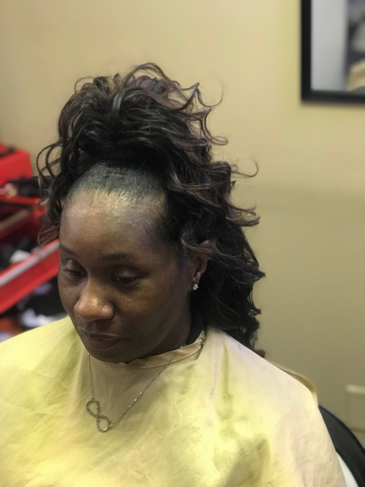 Half Up Half Down (quick weave) at Tyes That Bind in Texarkana, TX