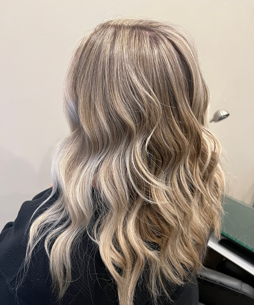 Full Head highlight/lowlight at Hair by Jenna in Omaha, NE