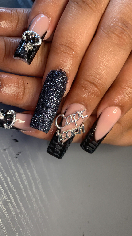 XL Acrylic Nails Full Set
