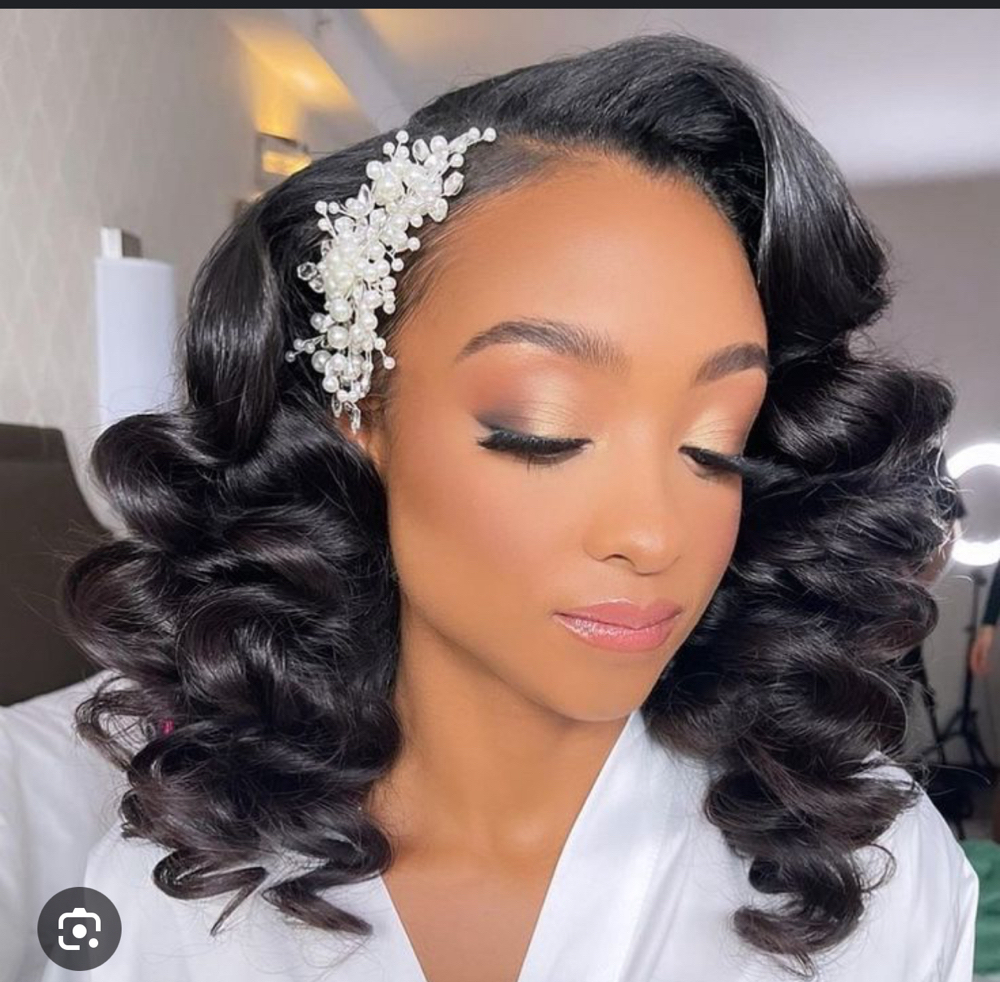 Wig Install + Bridal Makeup