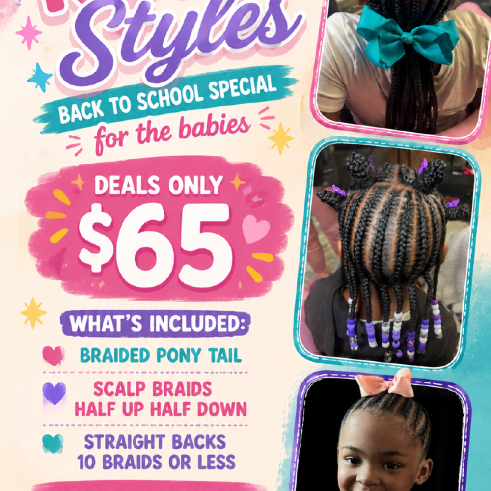 Kiddie Style (july Special) at Keys Beauty in Tupelo, MS